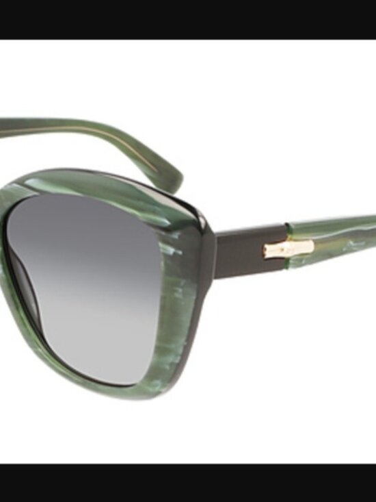 Longchamp Green Marble Acetate Women\'s Sunglasses LO714S NEW main image 8